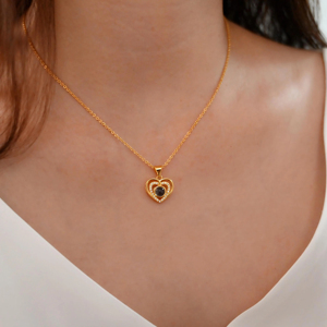 Kalung Proyeksi Bentuk Hati Stainless Steel Custom Gambar, Bersertifikat CE, Trendi untuk Wanita & Ibu - Product Image 5