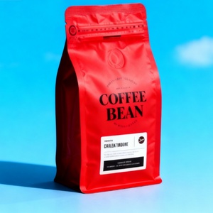 Bolsas de Papel Kraft Impresas Personalizadas para Granos de Café, 100g 500g, Fondo Plano, Cierre Ziplock con Válvula, Logotipo Impreso, Bolsa de Café - Product Image 3