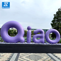 Ballon gonflable géant pour mots de l'alphabet Ballon gonflable personnalisé pour la publicité avec slogan Lettres en PVC pour la publicité
