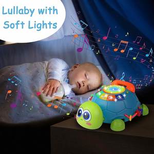 Tummy Time Musical <b>Turtle</b> Crawling With Light Sound Play Phone Infant <b>Toys</b> - Product Image 2