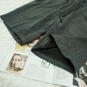 Pantalones cortos de algodón elástico personalizables para hombre, estilo clásico suelto suave para exteriores, cierre de cordón tejido transpirable - Product Image 5