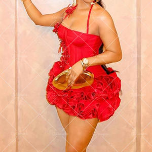 ชุด2ชิ้นเสื้อและกระโปรงสั้นลายดอกไม้ชุด2ชิ้นเสื้อสไตล์บูติกสตรีท GX50212 - Product Image 4