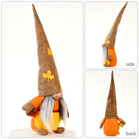 Décoration en tissu Feuille d'érable et Citrouille pour la Fête de la Récolte d'Automne, 42x9x6cm, pour la Maison, Thanksgiving, Rudolfo