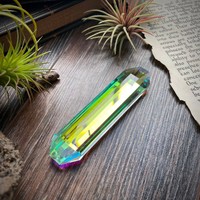 Pendentifs prismatiques hexagonaux AB de 120 mm pour lustres, attrape-soleil en cristal pour la décoration intérieure, artisanat, cristaux et prismes