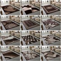 Tapis de salon bleu marine moderne de designer, petit et grand, pour chambre, salle à manger, cuisine, entrée, fabriqué à la machine, pas cher