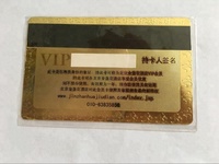 China hersteller gute qualität druck metall smart karte mit chip