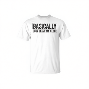 T-shirt vintage avec inscription « Leave Me Alone » pour usage promotionnel - Product Image 2