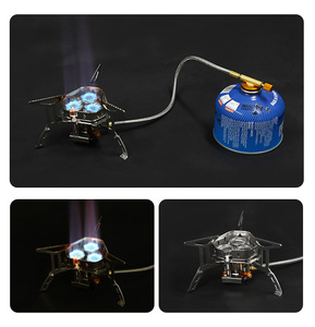 便携式防风三头燃烧器野营燃气炉 5800W，可折叠户外野餐炉具 1 - Product Image 3