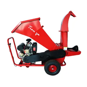 Mesin Chipper kayu untuk Apple Orchard Brush Chipper Cabang Taman penghancur Mulcher Supplier