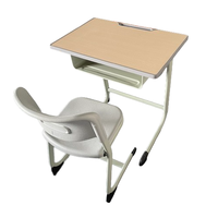 Vente en gros d'usine de mobilier scolaire pour salle de classe primaire ensemble table de bureau et chaise pour étudiant juego de pupitre y silla escolar