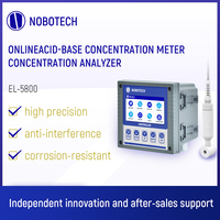 Concentromètre acido-basique NOBOTECH EL-5800 – Mesure et surveillance en temps réel pour le traitement des eaux usées chimiques – Matériau PTFE