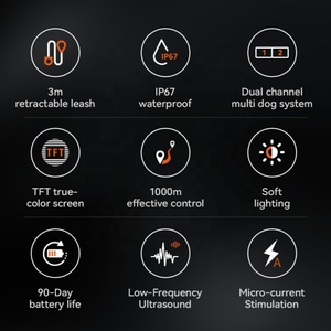 USMILEPET 스마트 반려동물 훈련용 리드줄, 당김 방지 목줄 포함 스마트 자동 무선 강아지 훈련 목줄 - Product Image 2