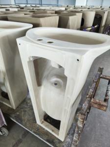 Lavabo à double niveau pour le lavage des <span class=keywords><strong>pieds</strong></span> dans les mosquées islamiques, <span class=keywords><strong>salle</strong></span> <span class=keywords><strong>de</strong></span> <span class=keywords><strong>bain</strong></span> autonettoyante, lavabo en céramique pour le wudu, fabricant - Product Image 4