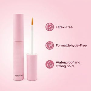Pegamento de Secado Rápido Personalizado para Pestañas, Botella Blanca de 5 ml, Pegamento para Pestañas de Tira Completa - Product Image 1