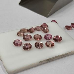 Pierres précieuses de Quartz de Tourmaline rose vif pierres ovales en vrac naturelles taille calibrée quantité minimale de commande 100 pièces - Product Image 5