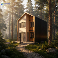 100 ㎡   Villa Modulaire Haut de Gamme pour Retraites Éloignées, Autonome, Salles de Bain de Luxe, Énergie Solaire
