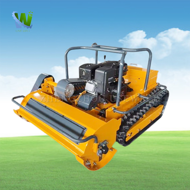 All Terrain Agriculture Farm Robot Weed Mowing Machine Grass Cutter Remote Control Zero Turn Lawn Mower