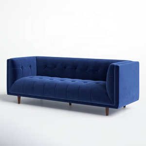 Il moderno divano con un Design blu è l'oggetto più venduto nel <span class=keywords><strong>soggiorno</strong></span> di famiglia con lussuosi cuscini in tessuto - Product Image 6