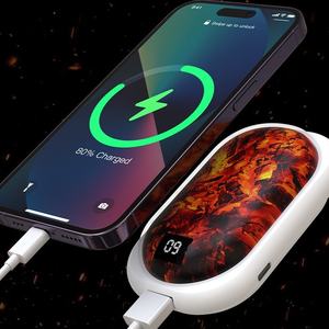 Fuente de pantalla digital 2 en 1, calentador de manos USB y banco de energía, nuevo calentamiento rápido transfronterizo para uso doméstico - Product Image 4