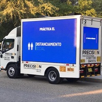 Écran LED numérique commercial extérieur P6 de 9000 nits pour publicité, panneau d'affichage pour camion mobile et remorque