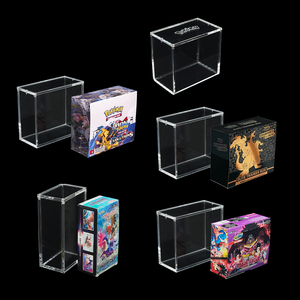 5mm 6mm Bundle Min Tin TCG <span class=keywords><strong>Box</strong></span> Elite Trainer Boxs Vis coulissante <span class=keywords><strong>Pokémon</strong></span> UV Protéger Affichage magnétique Poke Mon ETB Boîtier acrylique - Product Image 3