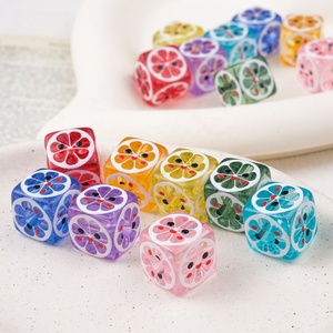 Nuevas Cuentas Acrílicas de 14mm en Colores Variados, Tipo Cubo de Hielo, Marca <span class=keywords><strong>Leomon</strong></span>, para Collares Gruesos y Fabricación de Joyería - Product Image 1