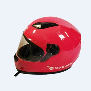 หมวกกันน็อคเต็มใบแบบปรับแต่งได้สำหรับจัดส่งอาหารผลิตโดยรถจักรยานยนต์บริษัท foodpanda Bee ของแท้ - Product Image 3