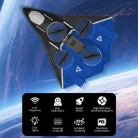 AiJH Mousse EPP Avec Caméra Avion RC 360 ° Voltige Aviones Enregistrement Vidéos Vol Drone en temps réel avec Batteries Avion Rc