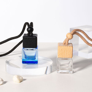 Leere 10ml <span class=keywords><strong>Mini</strong></span> Transparente Zylinder Frischluft Ätherisches Öl Auto-Parfüm Glasflasche mit Individueller Papierbox - Product Image 2