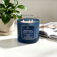 Bougie parfumée pour la maison A28M à 3 mèches, parfum d'ambiance longue durée, forte concentration d'huile parfumée, mélange de cire de soja