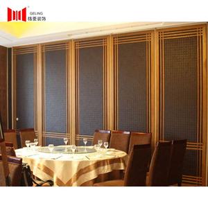 Custom hotel movable partition wall mobile partition 65 type partition wall panel restaurant box aluminum alloy mobile wall