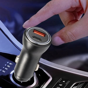 Hnt bán buôn <span class=keywords><strong>2</strong></span> cổng loại C 48W USB sạc xe hơi PD sạc nhanh sạc xe hơi QC 3.0 cổng kép sạc nhanh - Product Image 2