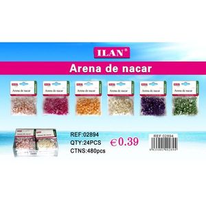 Sable nacré Ilan, lot de 24 pièces pour loisirs créatifs et fournitures de couture - Product Image 1