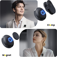 Microphone Lavalier Sans Fil pour iPhone et Android, Fixation Magnétique, Banxye Ultra-léger, Réduction de Bruit 1 Clic, Son de Studio