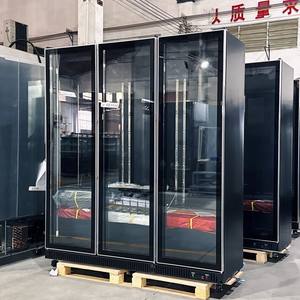 Réfrigérateur commercial vertical 3 portes pour boissons, vitrine à bière, congélateur de bar, contrôle numérique par air, dégivrage automatique - Product Image 1