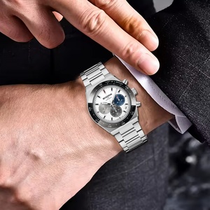 Multifunctional Cadran Montre <b>Black</b> Waterproof High-end Business Chronograph Quartz <b>Watch</b> Japan Vd53 Movement Custom <b>Watch</b> Maker - Product Image 4