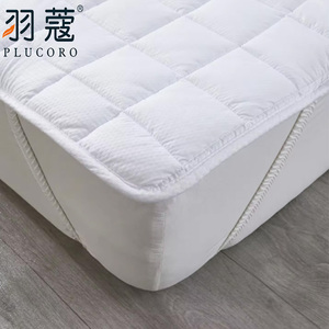 Waterproof <strong>Mattress</strong> <strong>Protector</strong> <strong>Rubber</strong> Band White Grade 120GSM Hypoallergenic Polyester Plain Mahjong Mat Anti-Bacteria - Product Image 1