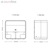 Modern Open Partition with Aluminum Sofa Booth for Office School Meetings Enhancing Productivity and Collaboration