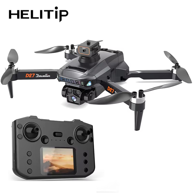 D27 HD 4K Dual Camera Drone with 4.5inch Screen GPS WIFI FPV Foldable Design Altitude Hold 6-Axis Gyro 500m Transmission