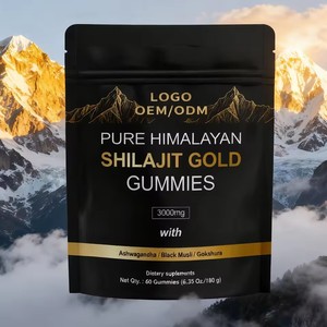 Gomitas de Shilajit y Ashwagandha OEM, Suplemento para el Rendimiento y la Recuperación, Sin Gluten, Vegano, Para Adultos - Product Image 3