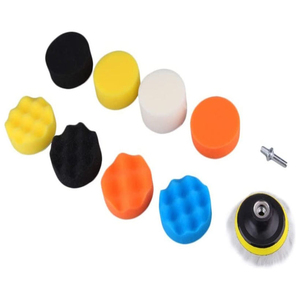 Kit de tampons de polissage en mousse pour voiture de 3 pouces, éponges de lustrage multi-formes et tampons en <span class=keywords><strong>laine</strong></span> avec adaptateur de perceuse M10, ensemble de polissage et cirage automobile - Product Image 6
