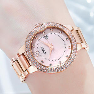 Nouvelle montre pour femme à grand cadran, style coréen, tendance, sertie de diamants, étanche, quartz, bracelet en acier - Product Image 2