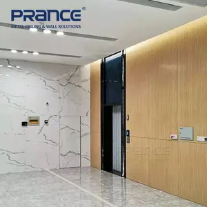 Aluminum Wall Panel Wooden Color Aluminum Solid Panel For Curtain Wall Design