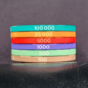 Fichas de Póker de Cerámica Profesionales Premium de 10g y 39mm, Serie League, con Denominación Completa para Texas Hold'em y Juegos de Liga - Product Image 2