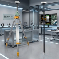 Receptor GNSS de Bajo Precio, Equipo de Topografía GPS RTK Base y Móvil, Constelación Completa, 1408 Canales, GPS, BDS, GLONASS, IMU