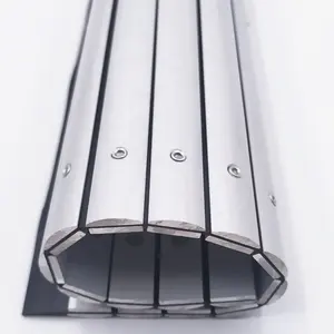 Flexible Roller Blinds Aluminum Apron bellows Cover protect machine guide system