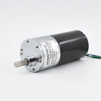 Moteur à engrenages CC sans balais 3650 BLDC avec boîtier de 37 mm, arbre personnalisé de 6 mm, capteur Hall intégré pour robot et pompe à eau