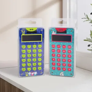 Entrepôt US Taschenrechner Calculatrices mignonnes portables Calculatrices mignonnes à 8 chiffres pour enfants et étudiants