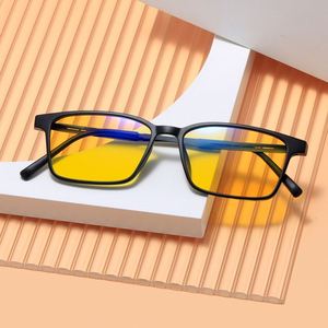 Lunettes de soleil de conduite nocturne anti-lumière bleue TR90 pour hommes et femmes, avec logo personnalisé, vente en gros, vision nocturne, anti-lumière bleue - Product Image 2