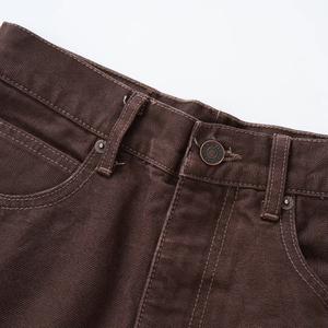 กางเกงยีนส์ขากว้างทรงตรงสลิมฟิตกางเกงสตรีทสุดเก๋ - Product Image 3